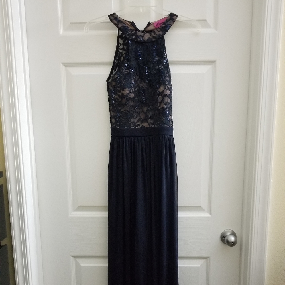 Blue long dress